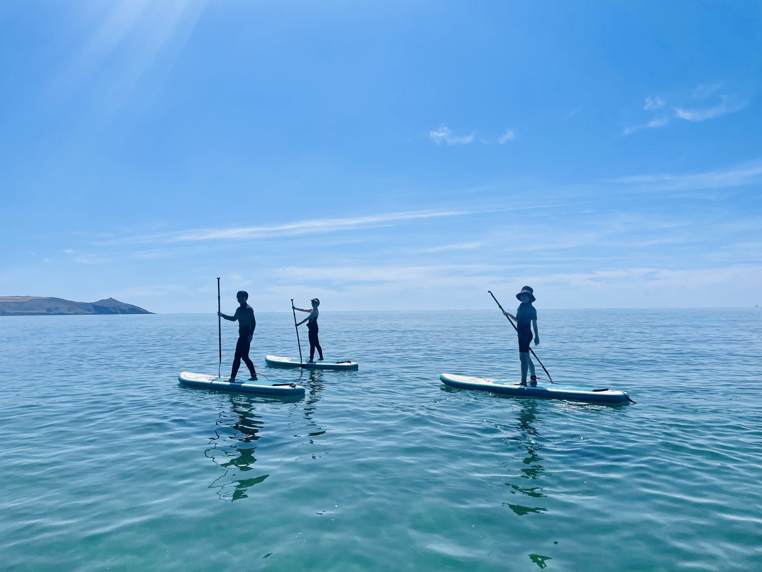 SUP lesson Cornwall, Stand Up Paddleboard tour Rame Peninsula